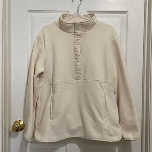 32 Degrees Cream Fleece Pullover
